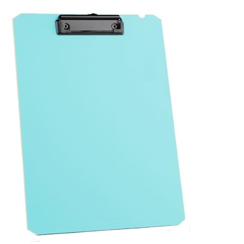 Klemmbrettmappe A4-Zwischenablage-Ordner, Schreibblockhalter, Memo-Klemmbrett, Loseblatt-Notizbuchdatei, Schreibklemmen, Bürobedarf(Light Blue) von WEOKDFHA