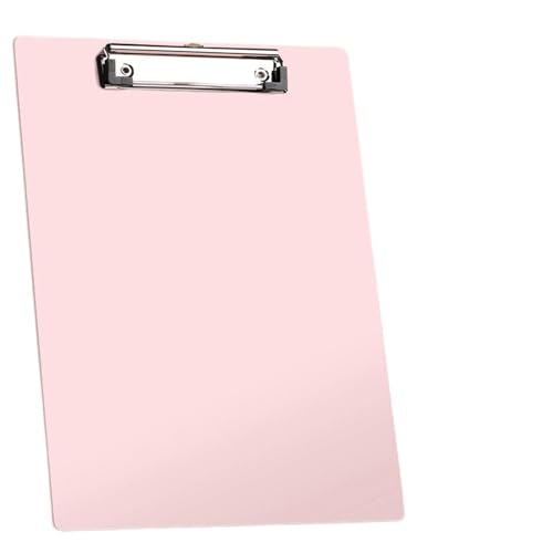 Klemmbrettmappe A4-Zwischenablage-Ordner, Schreibblockhalter, Memo-Klemmbrett, Loseblatt-Notizbuchdatei, Schreibklemmen, Bürobedarf(Pink) von WEOKDFHA