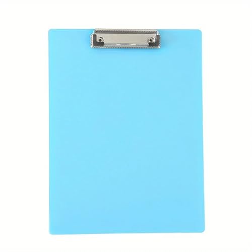 Klemmbrettmappe A5 Zwischenablage-Ordner, Schreibblock-Halter, Memo-Klemmbrett, Datei-Clip, Schreibklemmen, niedliches Briefpapier, Bürobedarf(Clear Blue) von WEOKDFHA