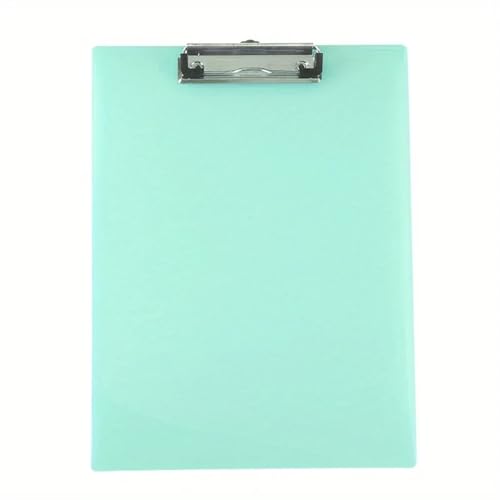 Klemmbrettmappe A5 Zwischenablage-Ordner, Schreibblock-Halter, Memo-Klemmbrett, Datei-Clip, Schreibklemmen, niedliches Briefpapier, Bürobedarf(Transparent Green) von WEOKDFHA