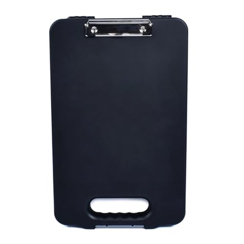 Klemmbrettmappe Akten-Klemmbretter mit Zwischenablage, Stiftbox, Dokumentenmappe, Schreibblock mit Aktenetui(Solid black) von WEOKDFHA