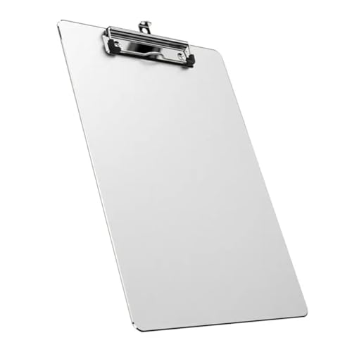 Klemmbrettmappe Aluminiumlegierung-Schreibtafel, rutschfeste Akten-Hartfaser-Papierhalter, Büro-Schreibwaren von WEOKDFHA