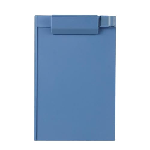 Klemmbrettmappe Kunststoff A5 Klemmbrett Profil Clip Hartfaserplatte Papierhalter Schreibmappen for Klassenzimmer Büro Memo(Sky blue) von WEOKDFHA