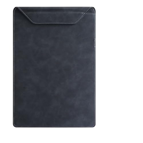 Klemmbrettmappe Leder-A4-Aktenordner mit Stifteinsatz, Schreib-Klemmbrett, Einhand-Schreibdokument-Ablage-Organizer(02-Black) von WEOKDFHA