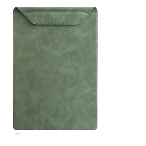 Klemmbrettmappe Leder-A4-Aktenordner mit Stifteinsatz, Schreib-Klemmbrett, Einhand-Schreibdokument-Ablage-Organizer(02-Green) von WEOKDFHA