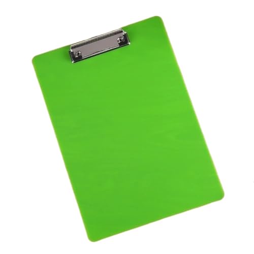 Klemmbrettmappe Mit Low-Profile-Gold-Clip, A4-Schreibtafel, Schreibtafel, Schreibblattblock, A4-Papier-Organizer, Dokumentenordner, durchscheinend(Green) von WEOKDFHA