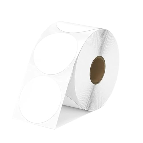 Prägeaufkleber Runder geprägter Siegelaufkleber Farbetikettenaufkleber Prägestempelaufkleber Stempeldruck Logo-Geschenkverpackungsaufkleber(White) von WEOKDFHA