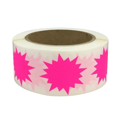 Prägeaufkleber Stücke Regenbogen Farbcodierungsetiketten Aufkleber Selbstklebende fluoreszierende Aufkleber for Prägen von Geschenkbox-Versiegelungsetiketten(Phosphor) von WEOKDFHA
