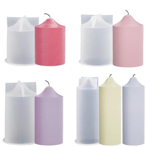 Silikon-Kerzenform Silikonform, DIY-Kerzenform aus Epoxidharz, Aromatherapie, Kerzenwachsformen, Ton, Gips, Basteln, Gussform, Heimdekoration(50mm (high)) von WEOKDFHA