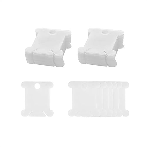 Stickgarn 6 Farben/Set Garn Nähgarn Rolle Maschine Handstickerei 400 Yard jede Spule Polyester langlebig for Heimnähset(50pcs) von WEOKDFHA