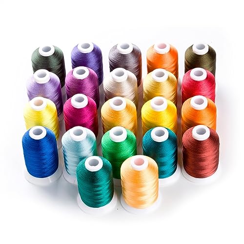 Stickgarn Computer-Stickgarn, Filament-Polyester, 1000 m x 22, 120 d/2 Superglanz, hohe Festigkeit Stickgarn Computer-Stickgarn, Filament-Polyester, 1000 m x 22, 120 d/2 Superglanz, hohe Festigkeit von WEOKDFHA