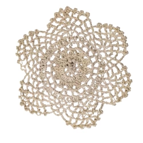 15 cm Runde Vintage Häkelblume Tischset Baumwolle Tischset Hochzeit Serviette Tischset Kaminmatte Unabhängige Matte(Style2) von WEQYFDC