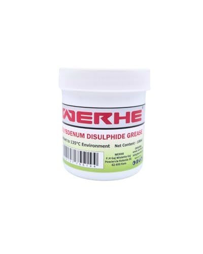 WERHE® MOS2 Schmierfett 100ml – Wasserbeständiges Universalfett für Werkzeuge und Lager von WERHE