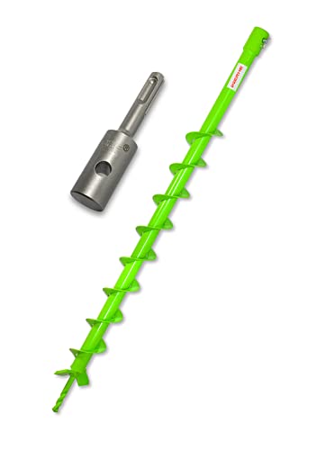 WERHE Erdbohrer für bohrmaschine mit SDS Plus adapter ⌀60 mm, 80cm länge – Brunnenbohrer, Baumpflanzung, erdlochbohrer, Pfahlbohrer, Durchlässenbohrer – Präzise Bohrspitze und Hartmetallklingen WERHE Erdbohrer für bohrmaschine mit SDS Plus adapter ⌀60 mm, 80cm länge – Brunnenbohrer, Baumpflanzung, erdlochbohrer, Pfahlbohrer, Durchlässenbohrer – Präzise Bohrspitze und Hartmetallklingen von WERHE