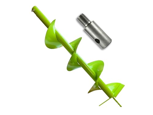 WERHE Erdbohrer für bohrmaschine mit M14 adapter ⌀200 mm, 80cm länge – Brunnenbohrer, Baumpflanzung, erdlochbohrer, Pfahlbohrer, Durchlässenbohrer – Präzise Bohrspitze und Hartmetallklingen WERHE Erdbohrer für bohrmaschine mit M14 adapter ⌀200 mm, 80cm länge – Brunnenbohrer, Baumpflanzung, erdlochbohrer, Pfahlbohrer, Durchlässenbohrer – Präzise Bohrspitze und Hartmetallklingen von WERHE
