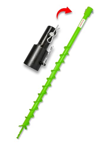 WERHE Erdbohrer für bohrmaschine mit Stihl adapter ⌀40 mm, 80cm länge – Brunnenbohrer, Baumpflanzung, erdlochbohrer, Pfahlbohrer, Durchlässenbohrer – Präzise Bohrspitze und Hartmetallklingen WERHE Erdbohrer für bohrmaschine mit Stihl adapter ⌀40 mm, 80cm länge – Brunnenbohrer, Baumpflanzung, erdlochbohrer, Pfahlbohrer, Durchlässenbohrer – Präzise Bohrspitze und Hartmetallklingen von WERHE