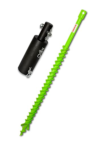 WERHE Profi Bohrer für Erdbohrer 40 mm Doppel-Welle Pfahlbohrer Brunnenbohrer robuste Bohrspitze passend für Makita/Hitachi-Bohrer WERHE Profi Bohrer für Erdbohrer 40 mm Doppel-Welle Pfahlbohrer Brunnenbohrer robuste Bohrspitze passend für Makita/Hitachi-Bohrer von WERHE