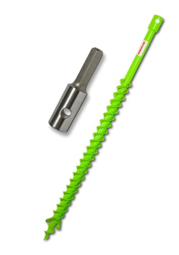 WERHE Profi Bohrer für Erdbohrer 40 mm Pfahlbohrer Brunnenbohrer präzise Bohrspitze Doppelspiral Hartmetall eco Farbe mit Hex Adapter WERHE Profi Bohrer für Erdbohrer 40 mm Pfahlbohrer Brunnenbohrer präzise Bohrspitze Doppelspiral Hartmetall eco Farbe mit Hex Adapter von WERHE