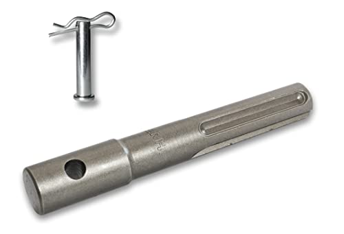 WERHE Profi Erdbohrer Adapter passend für SDS Max Bohrhammer Pfahlbohrer Akkubohrmaschine Mit Bolzen aus hochwertigem Federstahl WERHE Profi Erdbohrer Adapter passend für SDS Max Bohrhammer Pfahlbohrer Akkubohrmaschine Mit Bolzen aus hochwertigem Federstahl von WERHE