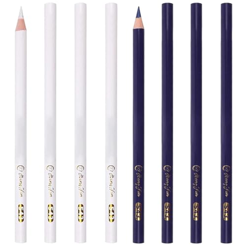 WERIGONI 8 Stück Nähmarkierungsstifte, Schneiderkreide Stift wasserlösliche Schneiderkreide zum Schneiden von Stoff, Kleidungsstücken, Holzetui, Bleistifte WERIGONI 8 Stück Nähmarkierungsstifte, Schneiderkreide Stift wasserlösliche Schneiderkreide zum Schneiden von Stoff, Kleidungsstücken, Holzetui, Bleistifte von WERIGONI