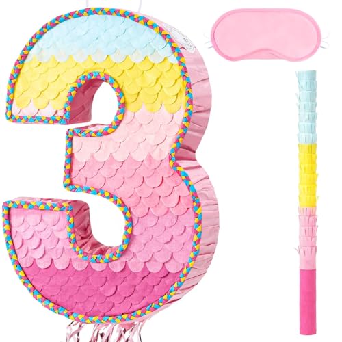 WERNNSAI Pinke Pinata – Partyzubehör zum 3. Geburtstag WERNNSAI Pinke Pinata – Partyzubehör zum 3. Geburtstag von WERNNSAI