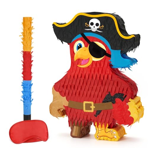 WERNNSAI Piraten-Piñata – Piraten-Piñata mit Augenbinde und Fledermaus für Jungen, Kinder, Piñata, Karibik, Pirat, Geburtstagsparty, Spielzubehör, Abenteuer-Themenparty-Dekorationen für Fiestas WERNNSAI Piraten-Piñata – Piraten-Piñata mit Augenbinde und Fledermaus für Jungen, Kinder, Piñata, Karibik, Pirat, Geburtstagsparty, Spielzubehör, Abenteuer-Themenparty-Dekorationen für Fiestas von WERNNSAI