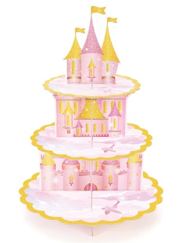 WERNNSAI Prinzessinnen Tortenständer – 3-stöckiger Geburtstags Kuchendeko Kinder Mädchen Karton Rosa Cupcake Ständer Dessertständer Tortendeko Geburtstagsparty Kuchendeko Prinzessinnen WERNNSAI Prinzessinnen Tortenständer – 3-stöckiger Geburtstags Kuchendeko Kinder Mädchen Karton Rosa Cupcake Ständer Dessertständer Tortendeko Geburtstagsparty Kuchendeko Prinzessinnen von WERNNSAI