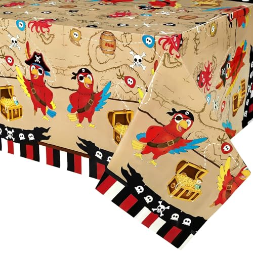 WERNNSAI Tischdecke für Piratenpartys – 1 PCS 137 x 274 cm Piratenpartyzubehör Tischdecke mit Insel Schatzkarte Rechteckige nautische Partydekoration für Kinder Tischdecke mit Piratenthema WERNNSAI Tischdecke für Piratenpartys – 1 PCS 137 x 274 cm Piratenpartyzubehör Tischdecke mit Insel Schatzkarte Rechteckige nautische Partydekoration für Kinder Tischdecke mit Piratenthema von WERNNSAI