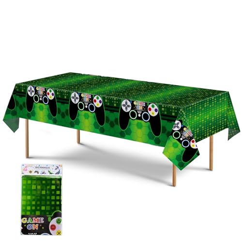 WERNNSAI Videospiel Tischdecken - 1 PCS 137 x 274 cm Einweg Bedruckte Plastiktischdecke, Party Supplies für Kinder Spieler Geek Spiel Themenparty Dekoration WERNNSAI Videospiel Tischdecken - 1 PCS 137 x 274 cm Einweg Bedruckte Plastiktischdecke, Party Supplies für Kinder Spieler Geek Spiel Themenparty Dekoration von WERNNSAI