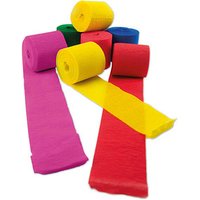Werola Krepppapier Dekobänder farbsortiert 38 g/qm 10 Rollen von Werola
