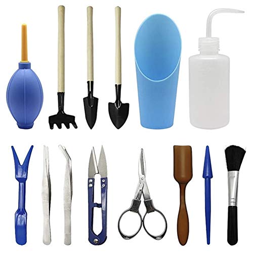 WESDOO GartengeräTe Set GartenzubehöR Jäten Werkzeuge Für Garten Gartenarbeit Geschenke Für Männer Hand Rake Gartengeräte Set Für Frauen Blue,One Size von WESDOO