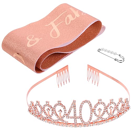 WESIEVYA Party-zubehör für Mädchen-geburtstagsfeiern Foto-requisiten für Frauen 1 Set/2 Stück Strass-krone Geburtstagsschärpe für Frauenfeiern WESIEVYA Party-zubehör für Mädchen-geburtstagsfeiern Foto-requisiten für Frauen 1 Set/2 Stück Strass-krone Geburtstagsschärpe für Frauenfeiern von WESIEVYA