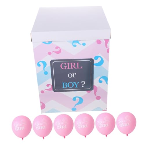 WESIEVYA Gender Reveal Box Konfetti Ballons Baby Shower Junge oder Mädchen Ankündigung Set Regenbogen Ballons WESIEVYA Gender Reveal Box Konfetti Ballons Baby Shower Junge oder Mädchen Ankündigung Set Regenbogen Ballons von WESIEVYA