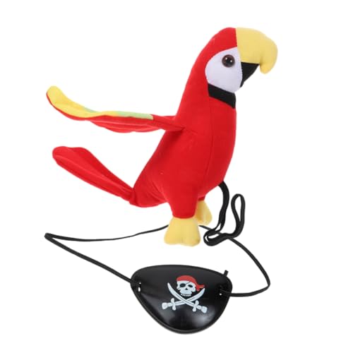 WESIEVYA Plüsch-piratenpapagei-Requisite Vogelmodell Papageienornament Realistisches Papageienmodell Piratenkostüm-zubehör Foto-Requisite Für Halloween WESIEVYA Plüsch-piratenpapagei-Requisite Vogelmodell Papageienornament Realistisches Papageienmodell Piratenkostüm-zubehör Foto-Requisite Für Halloween von WESIEVYA