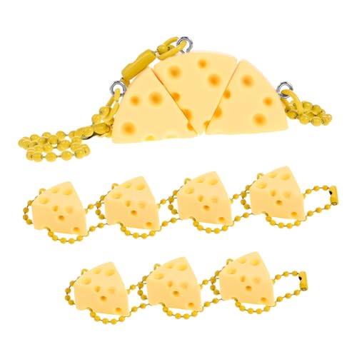 WESIEVYA 10 Stück Käse Ornamente, Anhängerkette Für Tasche, Schlüsselanhänger, Anhänger Für Tasche, Käse Schlüsselanhänger, Taschenanhänger, Süßer Schlüsselanhänger, Schlüsselanhänger, von WESIEVYA