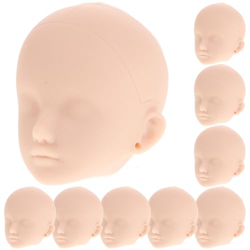 WESIEVYA 10 Stück Plastikpuppenköpfe Übungsmake-up-puppenköpfe Puppenteile Reparatur-puppenköpfe Für DIY-bastelprojekte Puppenkreationen Keine Augenhöhle WESIEVYA 10 Stück Plastikpuppenköpfe Übungsmake-up-puppenköpfe Puppenteile Reparatur-puppenköpfe Für DIY-bastelprojekte Puppenkreationen Keine Augenhöhle von WESIEVYA