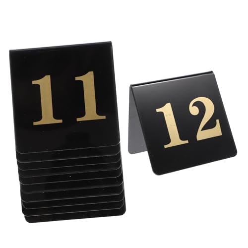 WESIEVYA 10stücke Förmige Tischnummern Aus Für Hochzeiten Und Veranstaltungen Doppelseitige Klare Tischnummernschilder Für Restaurants Und Schwarz Mit Goldenen Zahlen WESIEVYA 10stücke Förmige Tischnummern Aus Für Hochzeiten Und Veranstaltungen Doppelseitige Klare Tischnummernschilder Für Restaurants Und Schwarz Mit Goldenen Zahlen von WESIEVYA