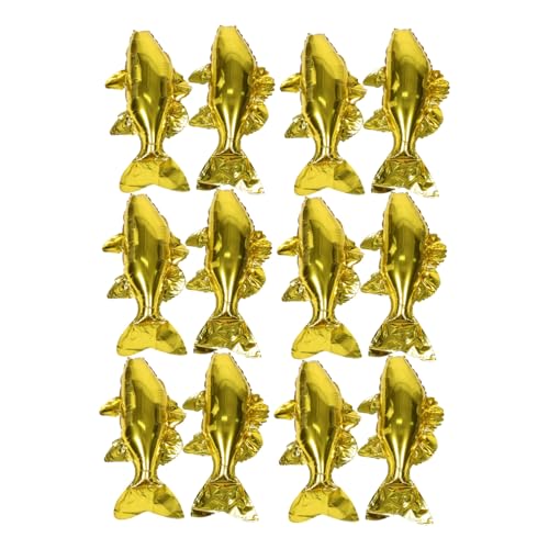 WESIEVYA 12 Stück Große Goldfisch Folienballons aus Aluminiumfolie Realistische Meeresbewohner Dekoration Einfache Befüllung für Kindergeburtstag Strand und Mottopartys WESIEVYA 12 Stück Große Goldfisch Folienballons aus Aluminiumfolie Realistische Meeresbewohner Dekoration Einfache Befüllung für Kindergeburtstag Strand und Mottopartys von WESIEVYA