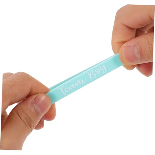 WESIEVYA 12 Stück Teiliges Silikon Gender Reveal Armband Verstellbare Team Boy Shower Wristbands Elastische Partyzubehör für Jungen mädchen Enthüllungsfeier Vielseitig Einsetzbar WESIEVYA 12 Stück Teiliges Silikon Gender Reveal Armband Verstellbare Team Boy Shower Wristbands Elastische Partyzubehör für Jungen mädchen Enthüllungsfeier Vielseitig Einsetzbar von WESIEVYA