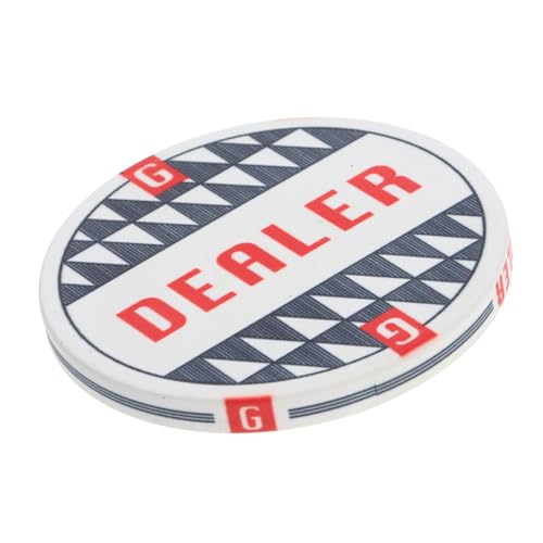 WESIEVYA 1stück Dealer Button Aus Keramik Poker Marker Für Robuster Spielchip Für Pokerabende Und Turniere von WESIEVYA