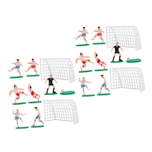 WESIEVYA Fußballdekorationen Für Geburtstagskuchen 2 Sätze Miniatur-fußballfiguren Kunststoff Mit Türrahmen-accessoires Für Fußball-partylandschaften WESIEVYA Fußballdekorationen Für Geburtstagskuchen 2 Sätze Miniatur-fußballfiguren Kunststoff Mit Türrahmen-accessoires Für Fußball-partylandschaften von WESIEVYA