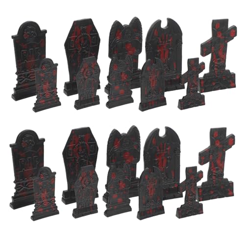 WESIEVYA 20stücke Teiliges Halloween Grabstein Realistische Rip Dekoration Für Garten Und Party Für Schaurige Anlässe Und Gruselige Deko WESIEVYA 20stücke Teiliges Halloween Grabstein Realistische Rip Dekoration Für Garten Und Party Für Schaurige Anlässe Und Gruselige Deko von WESIEVYA