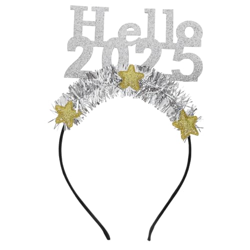 WESIEVYA Silvester-stirnband Für Erwachsene Neujahrs-kopfbedeckung Im Stil 2025 Einzigartiges Party-accessoire von WESIEVYA