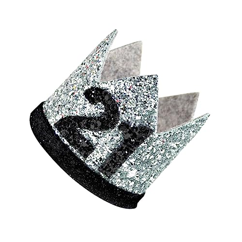 WESIEVYA Geburtstagsmütze Mit Zahl 21 Glitzer-kronenhut Für Partydeko Partyhut Für Erwachsene Stilvoller Kopfschmuck Für Fotoshootings WESIEVYA Geburtstagsmütze Mit Zahl 21 Glitzer-kronenhut Für Partydeko Partyhut Für Erwachsene Stilvoller Kopfschmuck Für Fotoshootings von WESIEVYA