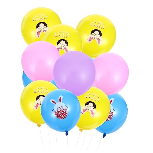 WESIEVYA 24 Stück Ostern Dekorative Latexballons Mit Hase Druck Fröhliche Ballons Für Osterfeier Kindergeburtstag Und Festliche Anlässe Ideal Für Partydekoration Und Kreative WESIEVYA 24 Stück Ostern Dekorative Latexballons Mit Hase Druck Fröhliche Ballons Für Osterfeier Kindergeburtstag Und Festliche Anlässe Ideal Für Partydekoration Und Kreative von WESIEVYA