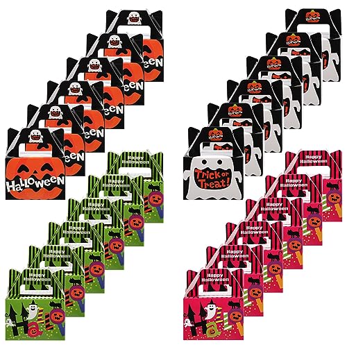 WESIEVYA 24 Teilige Schachteln, Halloween Tragetaschen, Halloween Süßigkeitenschachteln, Lustige Süßigkeitenhalter, Keksdosen Aus Papier, Süßigkeitenschachteln Für Halloween WESIEVYA 24 Teilige Schachteln, Halloween Tragetaschen, Halloween Süßigkeitenschachteln, Lustige Süßigkeitenhalter, Keksdosen Aus Papier, Süßigkeitenschachteln Für Halloween von WESIEVYA