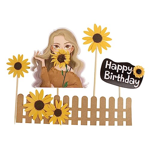WESIEVYA Praktisches Kuchentopper-set 25-teilig Sonnenblumen-kuchendekorationen für Kreative Kuchendekoration WESIEVYA Praktisches Kuchentopper-set 25-teilig Sonnenblumen-kuchendekorationen für Kreative Kuchendekoration von WESIEVYA