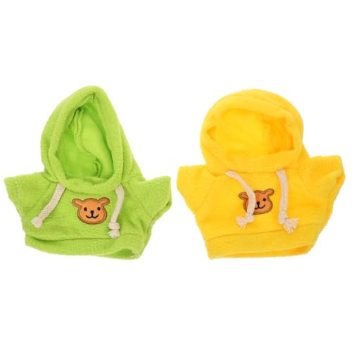 WESIEVYA Niedliche Bärenpuppe Hoodies Plüsch Stofftier Outfits Puppe Dress up Kleidung Set WESIEVYA Niedliche Bärenpuppe Hoodies Plüsch Stofftier Outfits Puppe Dress up Kleidung Set von WESIEVYA