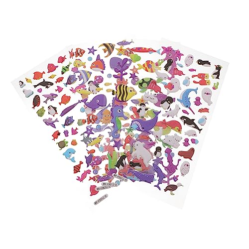 WESIEVYA 3D Meerestiere Aufkleber Lustige PVC Sticker Für Perfekte Deko Für Geburtstagsfeiern Bastelarbeiten Und Scrapbooking Ideal Als Mitgebsel Für Kleine Meerliebhaber WESIEVYA 3D Meerestiere Aufkleber Lustige PVC Sticker Für Perfekte Deko Für Geburtstagsfeiern Bastelarbeiten Und Scrapbooking Ideal Als Mitgebsel Für Kleine Meerliebhaber von WESIEVYA