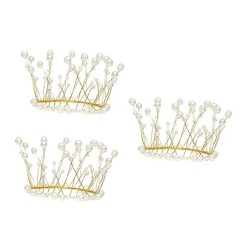 WESIEVYA 3st Kronenkuchen Dekorieren Feenkrone Kuchendekor Kuchendeckel Mit Perlenkrone Perlen Tiara Stirnband Tiara-kuchendekorationen Cupcake-kuchen-topper Hochzeitsdeko Metall Golden WESIEVYA 3st Kronenkuchen Dekorieren Feenkrone Kuchendekor Kuchendeckel Mit Perlenkrone Perlen Tiara Stirnband Tiara-kuchendekorationen Cupcake-kuchen-topper Hochzeitsdeko Metall Golden von WESIEVYA